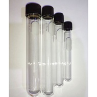 TSFyEWP7 PYREX Test Tube / Culture Tube With Screw Cap Small Sizes