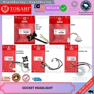 Alat Motor TOKAHI SOCKET HEADLIGHT LAMPU RG SPORT V100 SHOGUN SMASH TX150 TXR VS125 SUZUKI
