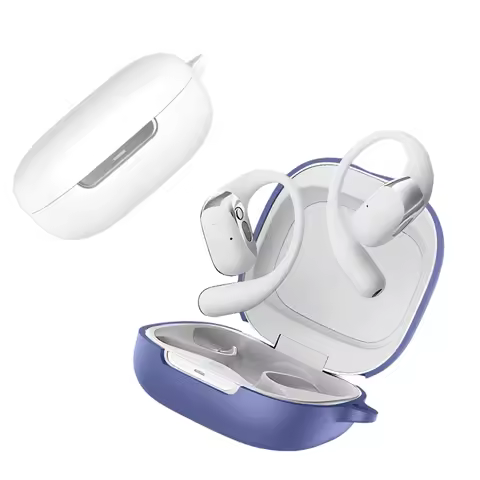 Silicone Cover Case for SHOKZ OpenFit 2+T921, Protective Earbuds Sleeve with Hook Headphone Case All