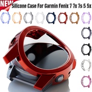 Silicone Transparent Case For Garmin Fenix 7 7x 7s 5 5x Protector Frame Clear Cover SmartWatch For G