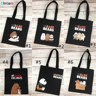 We Bare Bears Tote Bag Canvas Sling Bag Handbag