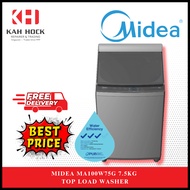 MIDEA MA100W75G  7.5KG TOP LOAD WASHING MACHINE - TWO YEARS MANUFACTURER WARRANTY
