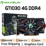 MAXSUN Gaming Graphic Cards GT 1030 Transformers 4GB DDR4 Nvidia GPU Desktop Video Card DVI Computer