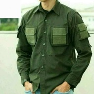 WMV Baju Pria Kemeja Tactical Pria Lengan Panjang Kemeja 511 Pakaian