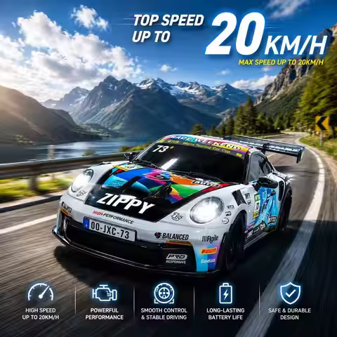 Official Licensed Porsche 911 GT3 RS 1:24 RC Drift Car 2.4GHz Remote Control Racing Car 20km/h High 