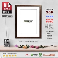 [PROMO] PAKET 20R | FRAME MINIMALIS ESTETIK GRATIS CETAK FOTO | LAMINASI DOFF GLOSSY KANVAS | BEAUTY