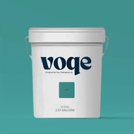 Voqe สีน้ำอะครีลิคแท้ 100% เฉดสีมรกต 9 ลิตร สีทาบ้าน ทาอาคารพรีเมี่ยม เกรด15 ปี เนื้อสีเยอะ