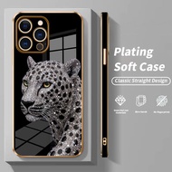 Casing Hp OPPO Case A9 2020 A8 A83 A91 A92 A93 A94 A95 A96 5G A98 A9x Silicone Cool Leopard Electrop