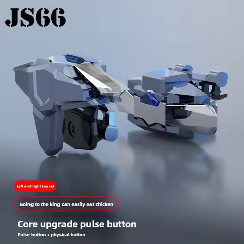 JS66 Universal Mobile Phone Game Controller Aim Shooting L1 R1 Gaming Key Button for IOS Android Gam