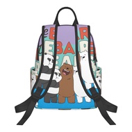 We Bare Bears Lightweight Backpack Large Capacity Children's Schoolbag Leisure Backpack