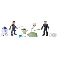 STAR WARS Mission Fleet, 2.5-Inch Scale Grogu Action Figure Set with 4 Figures & 7 Accessories, Toys