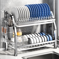 ST-🚤Duopeng304Stainless Steel Kitchen Dish Rack Draining Rack Dish Rack Table Top Dish Rack Bowl Chopsticks Disinfection