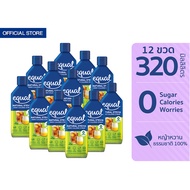 [12 ขวด] Equal With Stevia Syrup 0 cal ไซรัปหญ้าหวาน 0 แคล 320 มล.