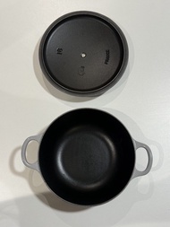 Le Creuset 18cm 鑄鐵鍋 襯灰色