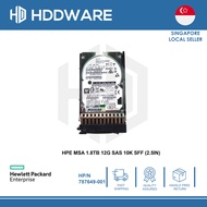 HPE MSA 1.8TB 12G SAS 10K SFF 2.5" DP ENT HDD // J9F49A // 787649-001