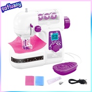 Realistic Toy Sewing Kit Toy Sewing Machine for Kids Kids Sewing Machine Toy with Pre-threaded Box –