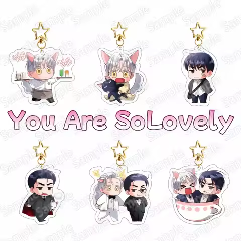 Anime You Are So Lovely Ha Eun Baek On Q Version New 6cm Acrylic Stand Keychain Desktop Ornament Bag