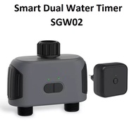 Grosirunik99 Smart Dual Water Timer SGW02 - Automatic Plant Watering Device - TUYA & SmartLife APP S