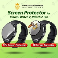 Screen Protector for Xiaomi Watch 2, Watch 2 Pro, 3D PMMA Full Cover Screen Protector, TPU Soft Film