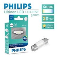 PUTIH Philips Ultinon LED Festoon 30mm 12V - White Cabin Ceiling Light