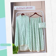 MAYSARON- Mukena Naura / Prayer Set - Mukena motif bunga bahan Rayon Premium - Adem tidak menerawang