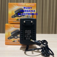 Adapter 9V 2A 9 VOLT 2 AMPERE PURE DOUBLE DUAL JACK DC