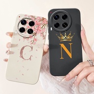 For Tecno Camon 30 4G 5G Case CL6 CL7 Luxury Crown Letters Square Silicone Shockproof Cover For Tecn