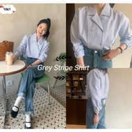 Grey Stripe Shirt 1061