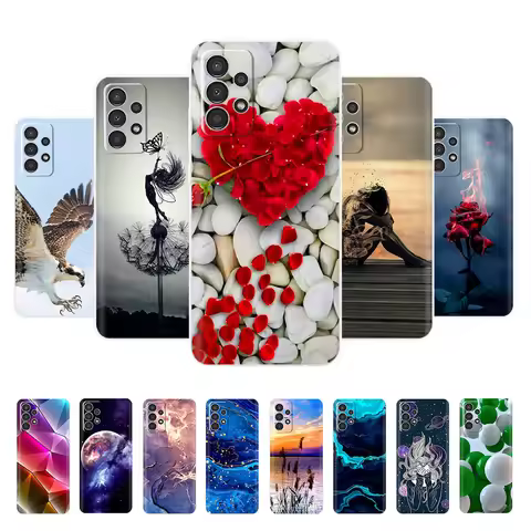 For Samsung Galaxy A13 4G Phone Case Fashion Cute Pattern Flower Silicon Soft TPU Case For Samsung A