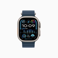 Apple Watch Ultra 2 49mm 鈦金屬錶殼搭配藍色海洋錶帶-GPS+行動網路版