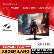 PRISM+ X315 PRO 31.5 180Hz 1ms Curved WQHD [2560 x 1440] Adaptive Sync Ready Gaming Monitor