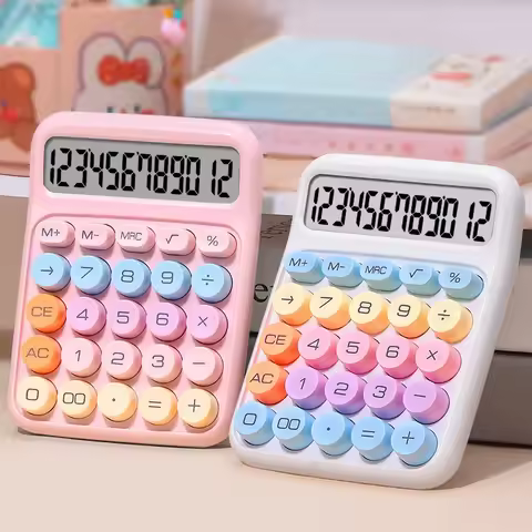 Dopamine Calculator 12 Digits Desktop Calculator Mechanical Keyboard Calculator Portable Mini Calcul