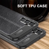 Case For Samsung Galaxy M54 5G F54 A54 Silicone Litchi Texture Carbon fiber Shockproof Back Cover
