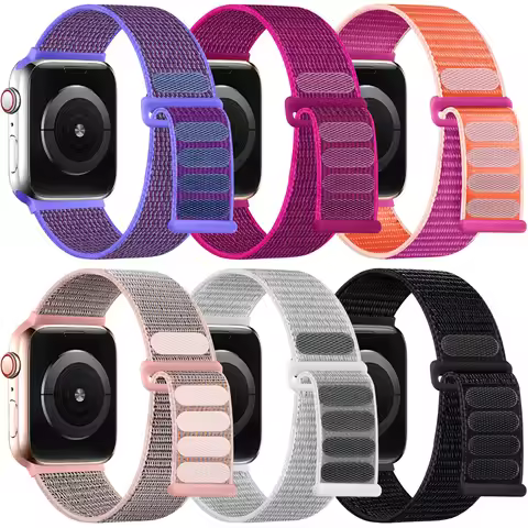 Sport loop For Apple Watch Band Ultra 2 49mm 44mm 40mm 45mm 42/41/38mm Nylon pride Bracelet iwatch S