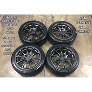 USED RIM ZE40 16 INCH WITH TYRE 205/45/16 FOR MYVI ALZA WIRA VIOS YARIS JAZZ CITY
