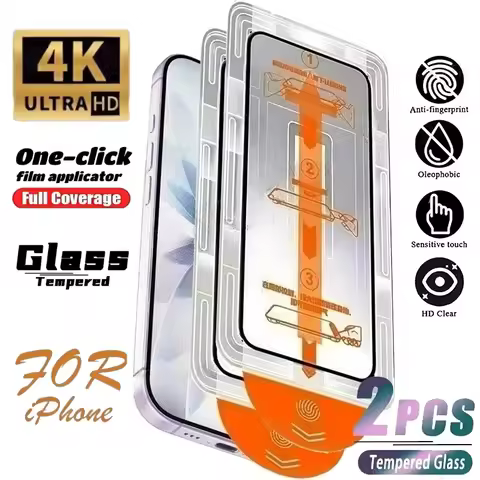 1-2PCS Oleophobic Coating Tempered Glass For Poco F7 Pro F6 F5 F3 C75 C65 M7 M6 M5S M4 M2 X7 Pro X6 