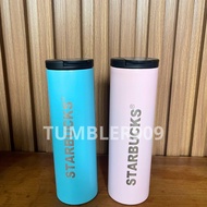 T909 Starbucks Tumbler Flat Pink Flat Blue 473ml 16oz Grande Starbucks Tumbler Stainless Steel