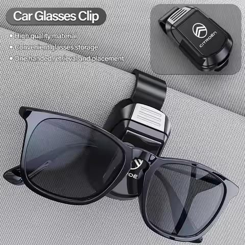 Citroen Car Sun Visor Glasses Clip Sunglasses Storage Bracket For Citroen C3 C6 C4 2CV DS5 RD3 Xsara
