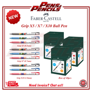 Faber-Castell Grip X Ball Pen X5 (0.5mm) X7 (0.7mm) X10 (1.0mm) / Faber Castell Click Retractable Pe