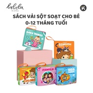 Lalala baby cloth book for newborns 0 to 12 months with 8 rustling sides