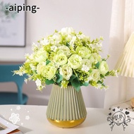 AIPING 2PCS Artificial Flowers Home Bouquet Fake Flowers Peony