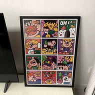 Exquisite Animation 10 Pieces 7x5mm Puzzle Frame 75 * 50 Picture Frame 33 * 88 Solid Wood Bedroom Wa