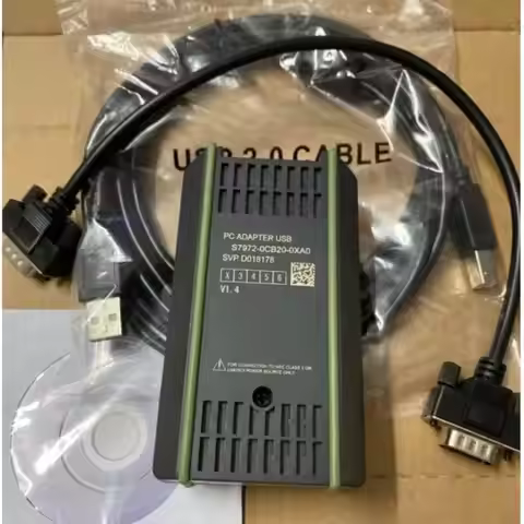 USB-MPI+ Isolated Adapter Programming Cable for S7-200/300/400 PLC DP/MPI/PPI 6ES7 972-0CB20-0XA0 6E