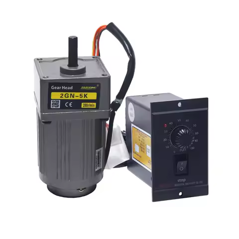 6W 220V 6.9RPM-415RPM AC Gear Reducer Motor 2IK6GN-C 2GN15K with Speed Controller CW CCW Single-Phas
