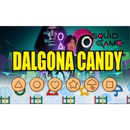 Wholesale Dalgona Candy Dalgona Candy Large gameSQUID Size 10cm 10pcs