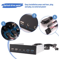 (RZUF) 5.25 Inch Desktop Pc Case Internal Front Panel Usb Hub 2 Ports Usb 3.0 And 2 Ports Usb 2.0 Wi