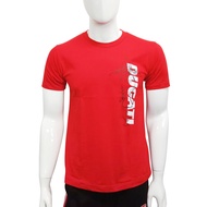 DUCATI T-SHIRT เสื้อยืดดูคาติ ลิขสิทธิ์แท้ ผ้าคอตตอน 100% DCT52 034 สีแดง