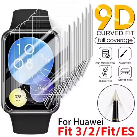 10-1Pcs Hydrogel Film for Huawei Watch Fit3 Fit Smartwatch HD Soft Anti-Scratch Screen Protective Fi