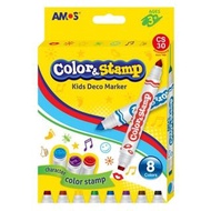 太子店 韓國AMOS 印印筆 兒童畫筆 水筆印章筆 color stamp maker