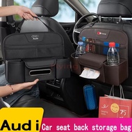 Audi A1 A4 A3 A5 Car seat back storage bag rear storage bag high-quality leather tissue box cup hold